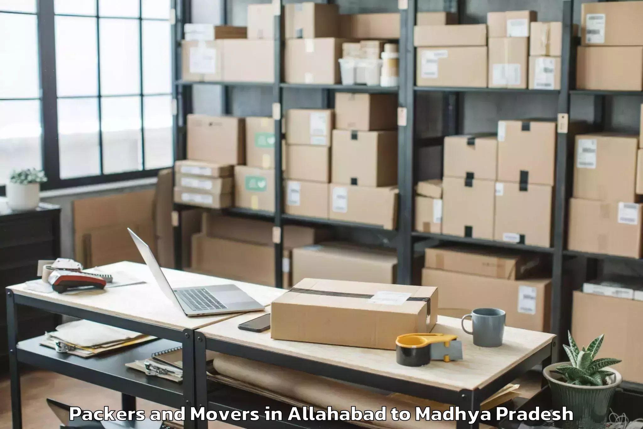 Affordable Allahabad to Kutauli Packers And Movers